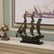 Vintiquewise Nautical Home Decor Metal Sailboat Centerpiece Ship Decor Desktop Decoration, Natural QI004320-N - alternate 5